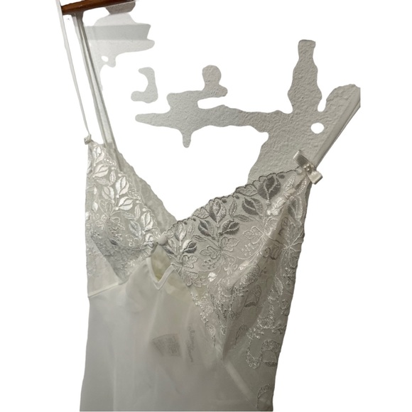 INTIMO AMORE WHITE LACE SHEER CHEMISE LINGERIE TOP SIZE LARGE - Picture 7 of 13